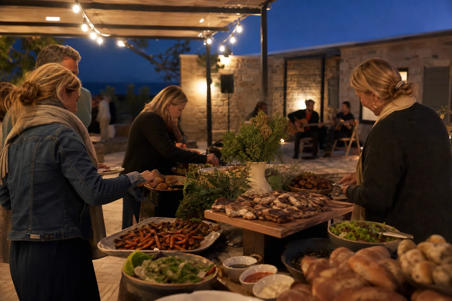 Generated outdoor catering concept