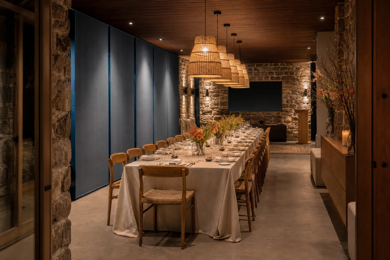 Generated private dining room concept