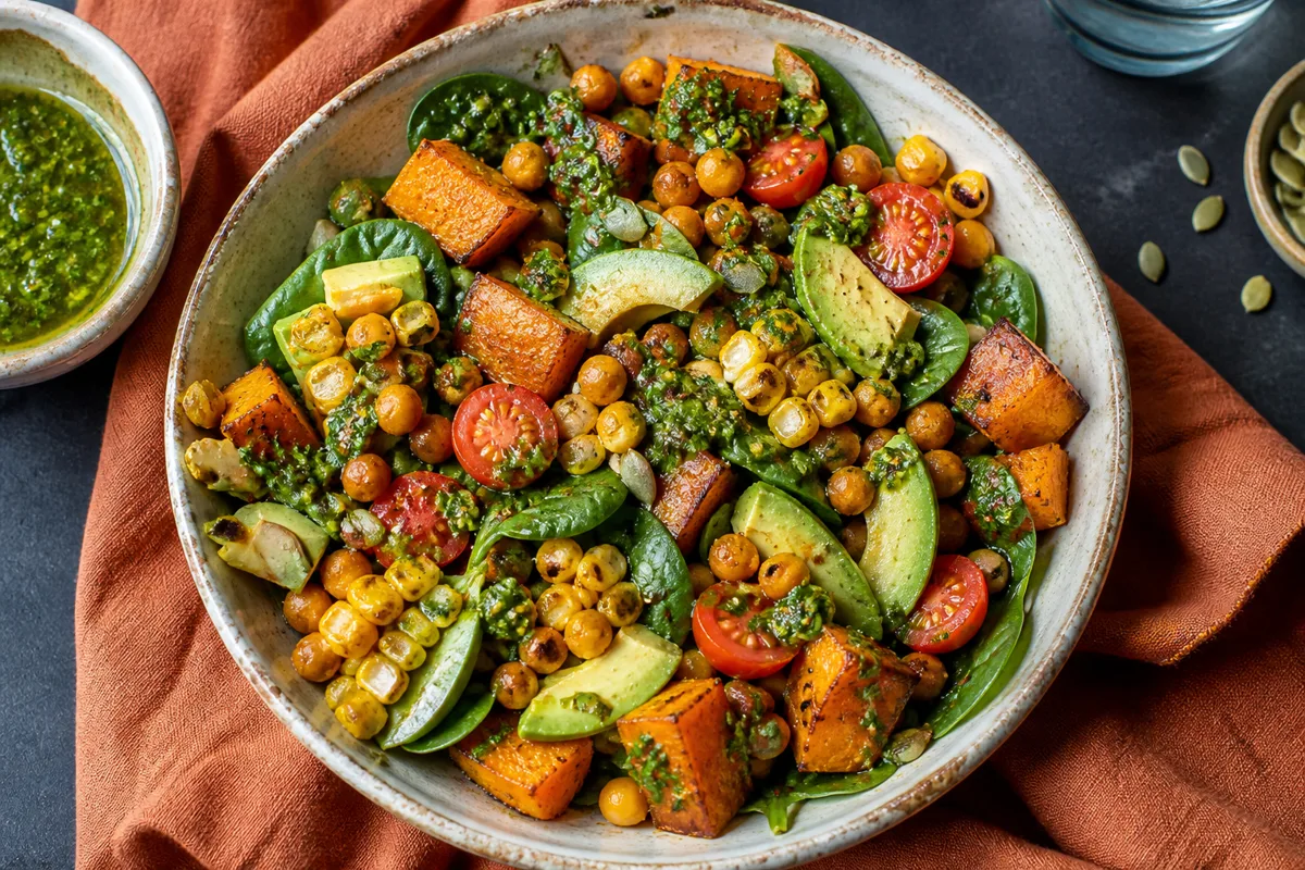 Generated concept of a colourful vegetarian bowl
